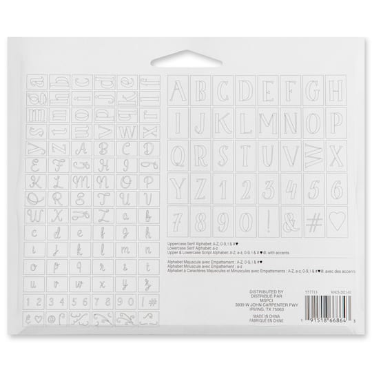 Letter Stencils Value Pack By Craft Smart®